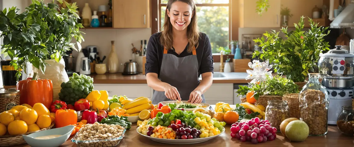 kobieta przygotowuje posiłek