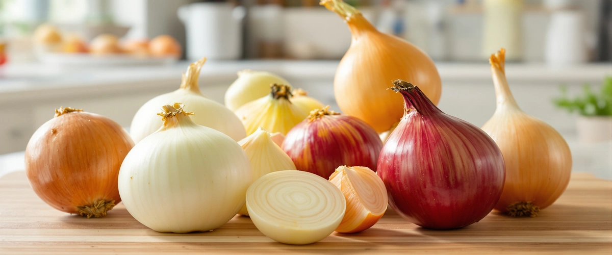 Cebula żółta, biała i czerwona