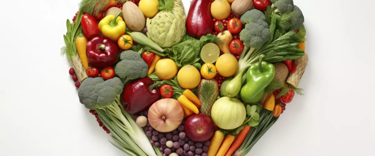 serce z warzyw i owoców