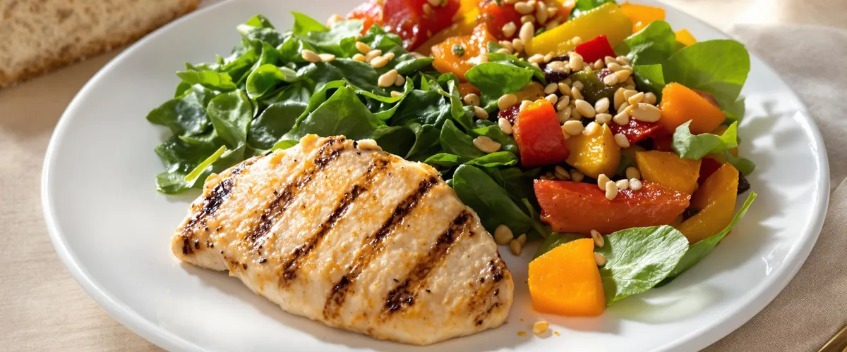 grillowany filet z kurczaka z warzywami