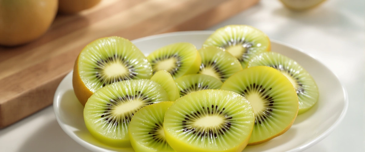 Kiwi pokrojone na talerzu