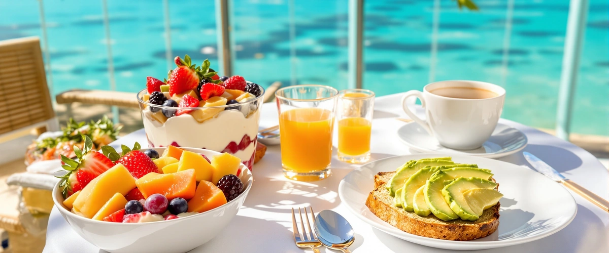 Śniadanie z widokiem na morze