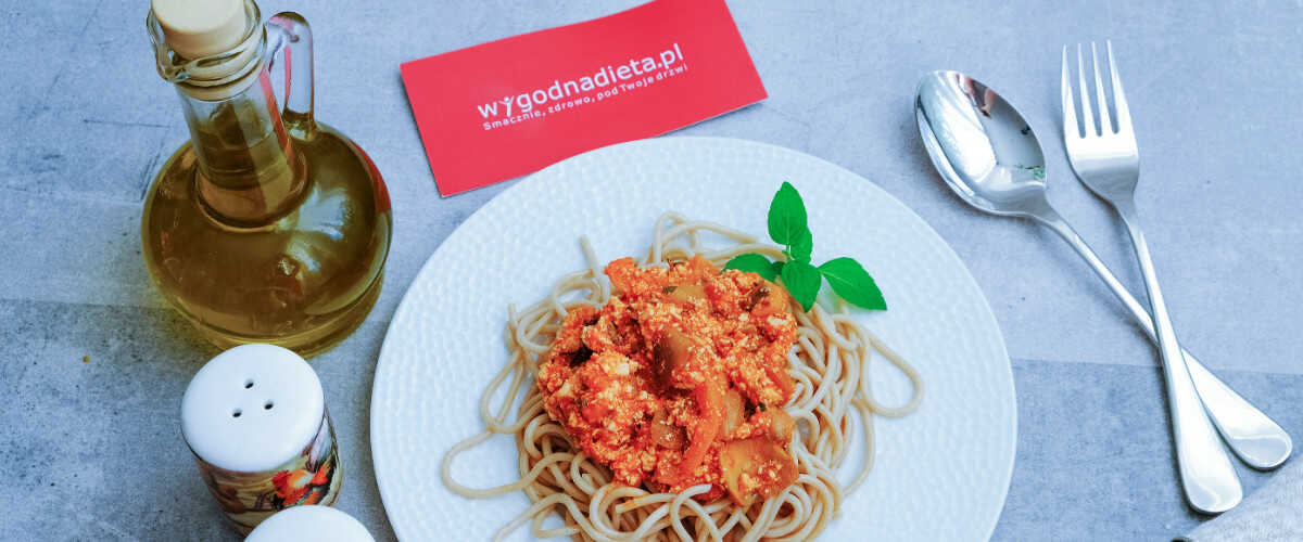 wegetariańskie spaghetti bolognese