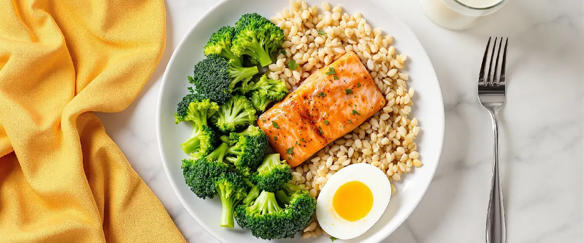 zbilansowany posiłek z witaminą D