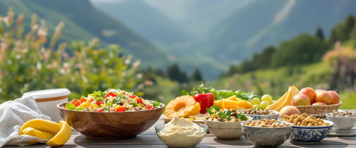 Zdrowe jedzenie w górach