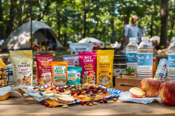 Piknik rodzinny, zdrowe przekąski, owoce