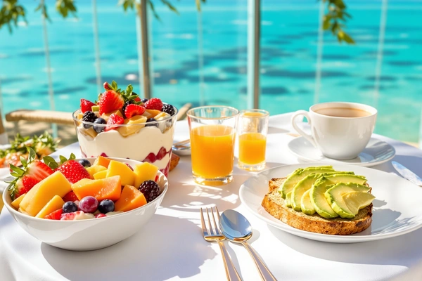 Śniadanie z widokiem na morze