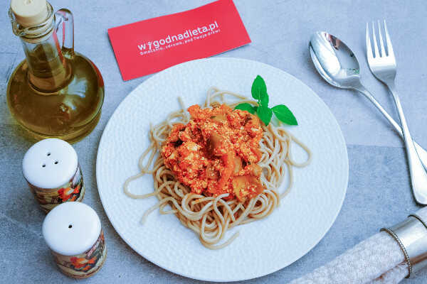 wegetariańskie spaghetti przepis