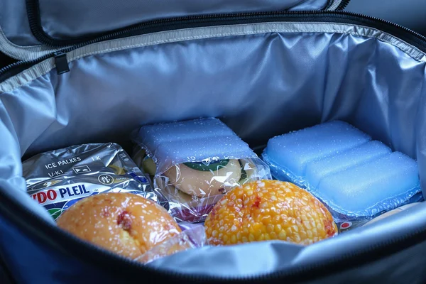 lodówka turystyczna z jedzeniem