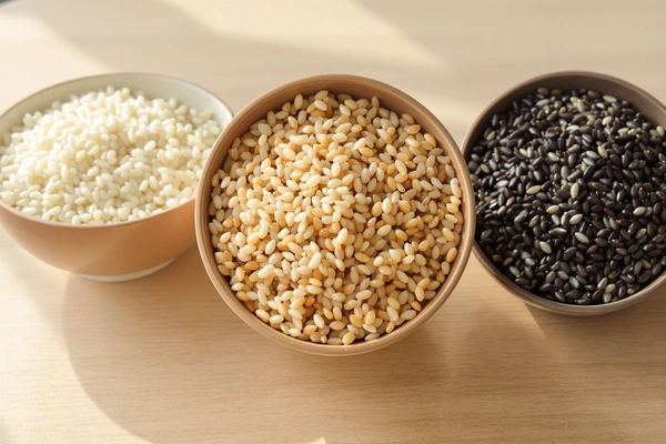 kaloryczność ryżu białego, brązowego i czarnego