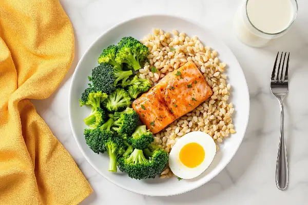 zbilansowany posiłek z witaminą D