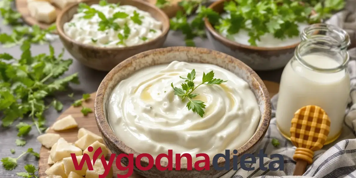 jogurt naturalny i mleko