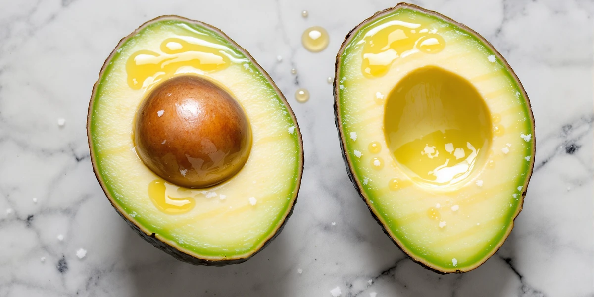 awokado przepołowione na pół
