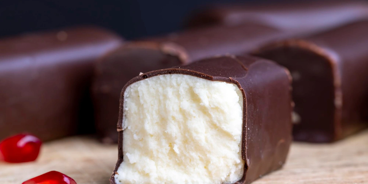 Przekrój ptasiego mleczka z nadzieniem