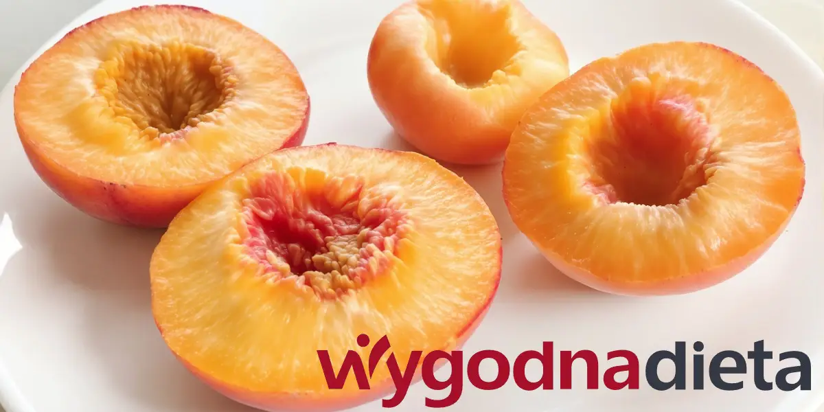 obrane i przepołowione brzoskwinie