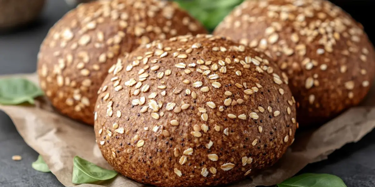 trzy bułki typu graham