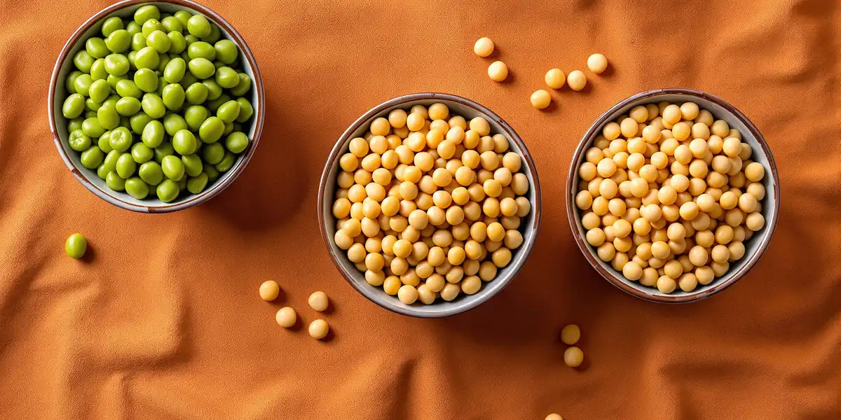 bób, ciecierzyca oraz groch