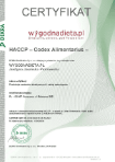 HACCP certificate for dietary catering wygodnadieta.pl