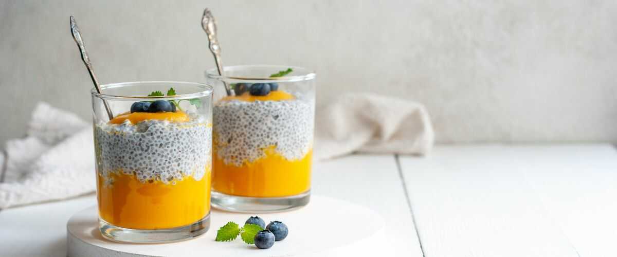 chia pudding z mango - przepis