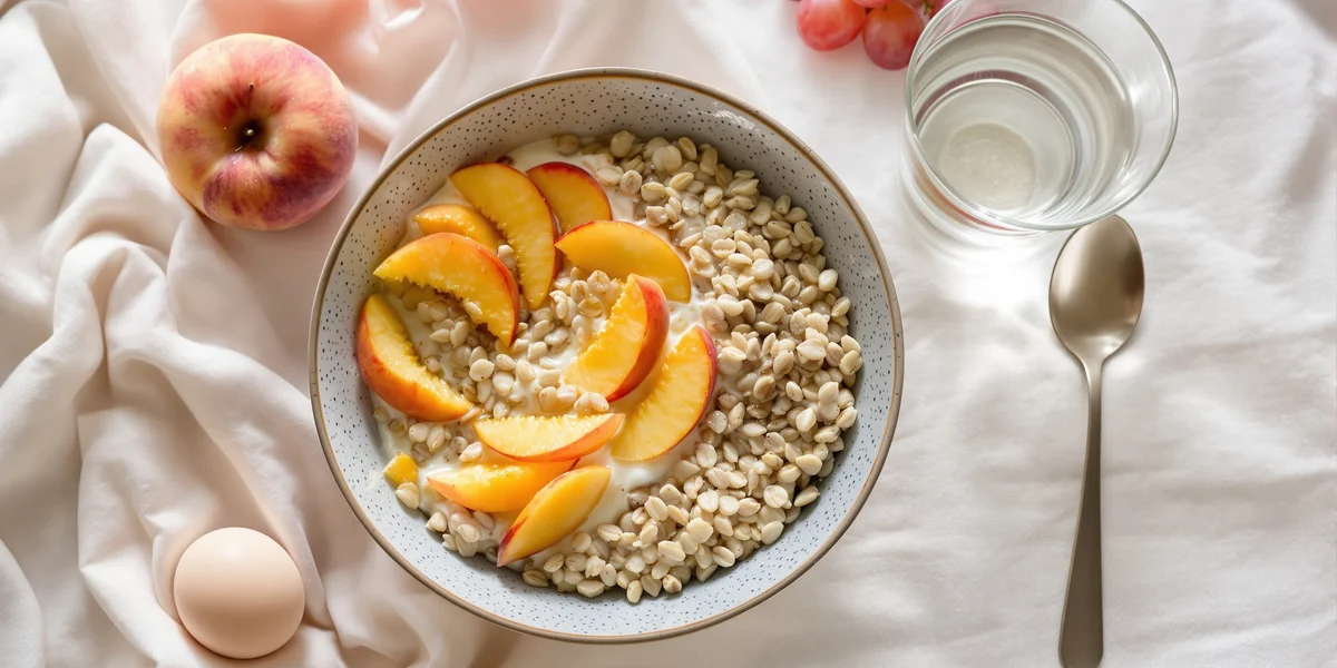 owsianka z brzoskwinią