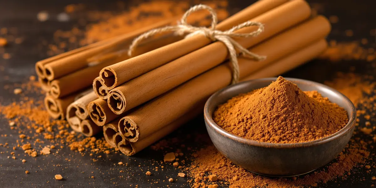 laski cynamonu i w proszku