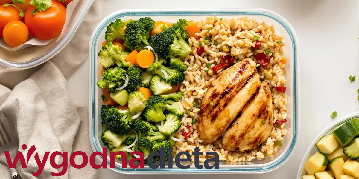 lunchbox z dietetycznym i zdrowym daniem