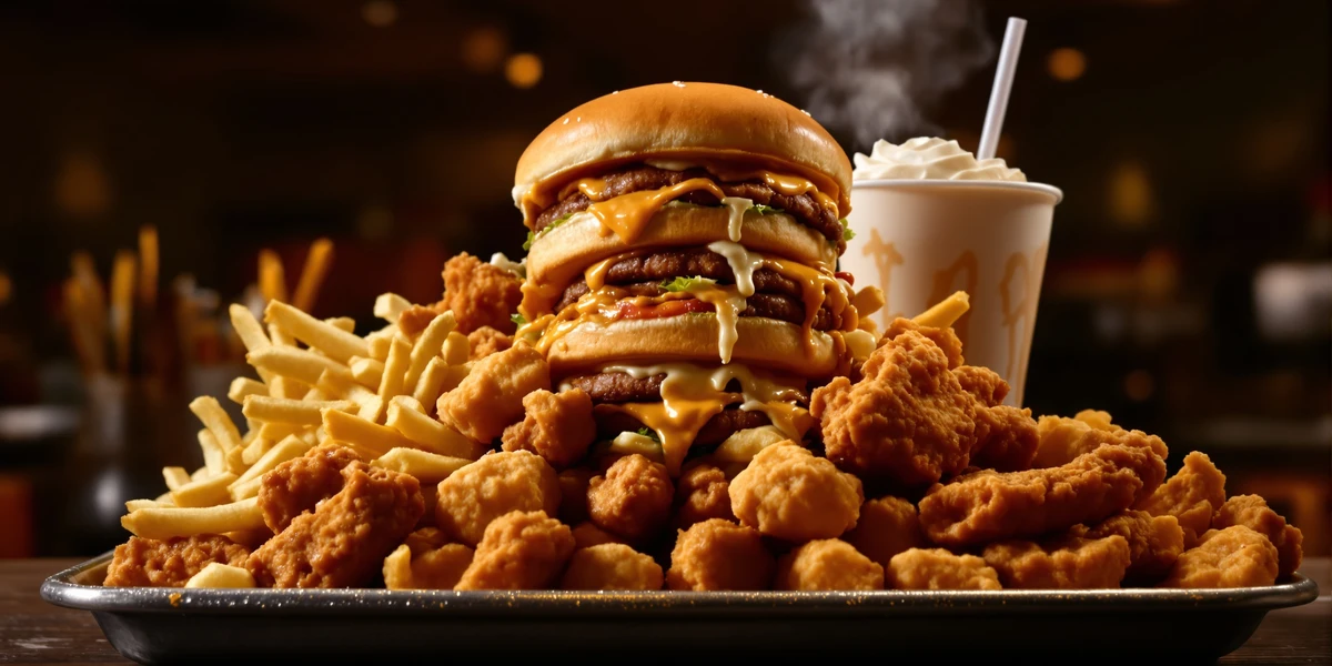 burger, nuggetsy, frytki na cheat day