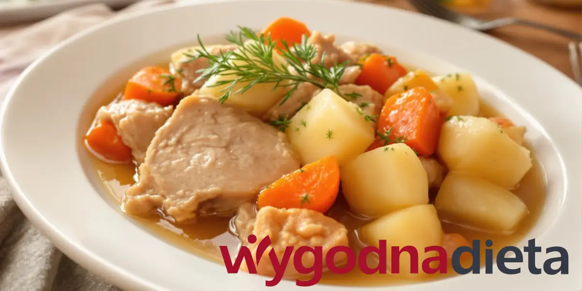 filet z indyka z ziemniakami i marchewką