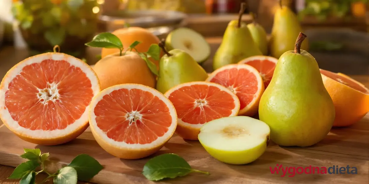 gruszki, jabłka i grejpfruty czyli owoce o niskim IG