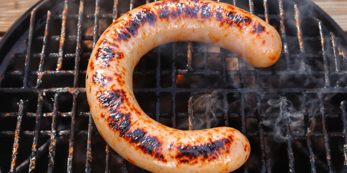 grillowane kiełbaski z rusztu