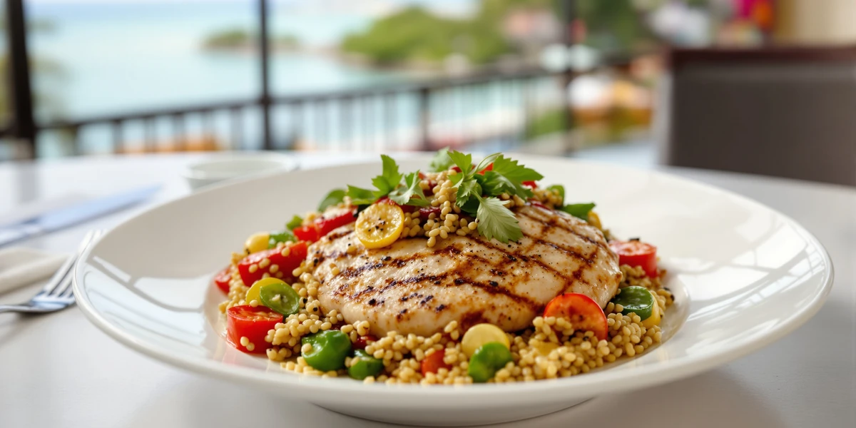 Grillowana pierś kurczaka z komosą ryżową