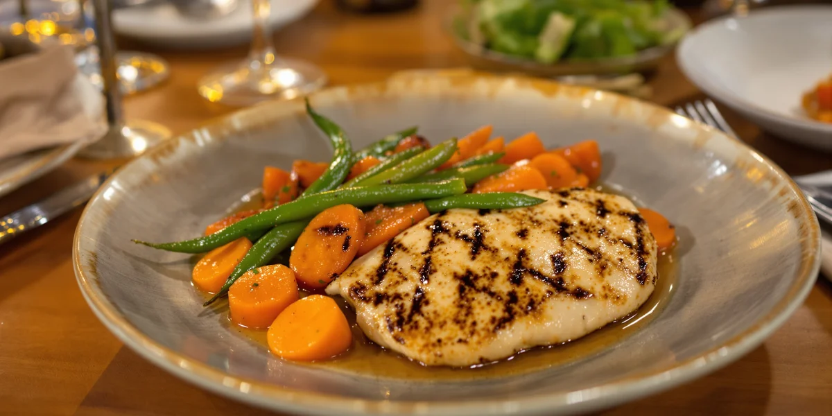 Grillowany filet z warzywami