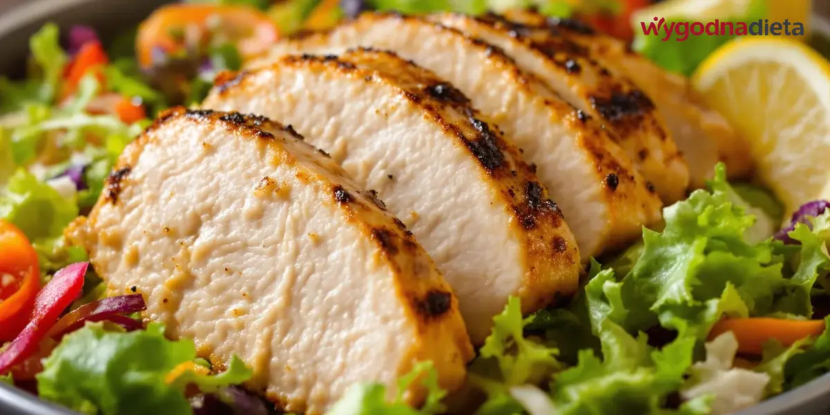 Kolacja: sałatka z kurczakiem i warzywami