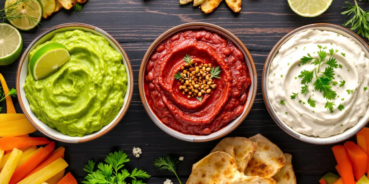 guacamole, pasta fasolowa