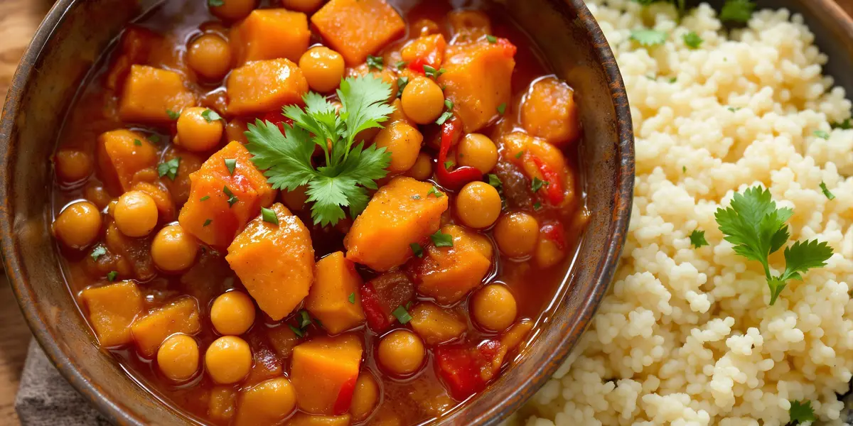 Gulasz z ciecierzycą i batatami