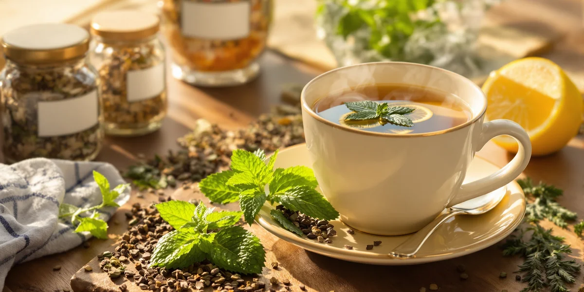 Herbata ziołowa z miętą cytryna