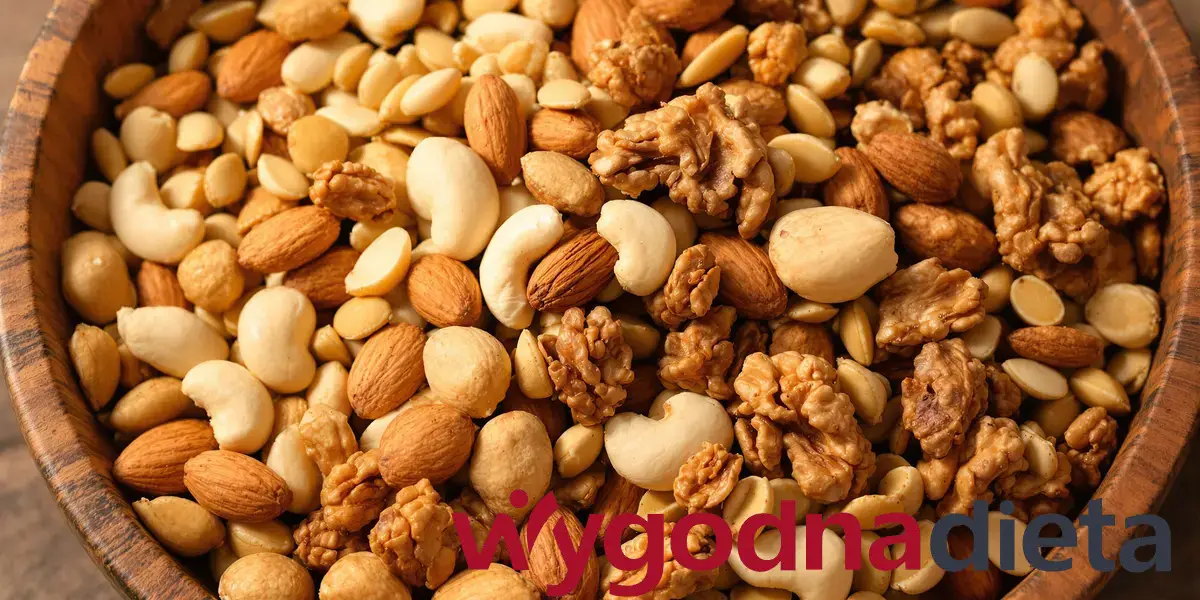 orzechy nerkowca, migdały, włoskie i laskowe