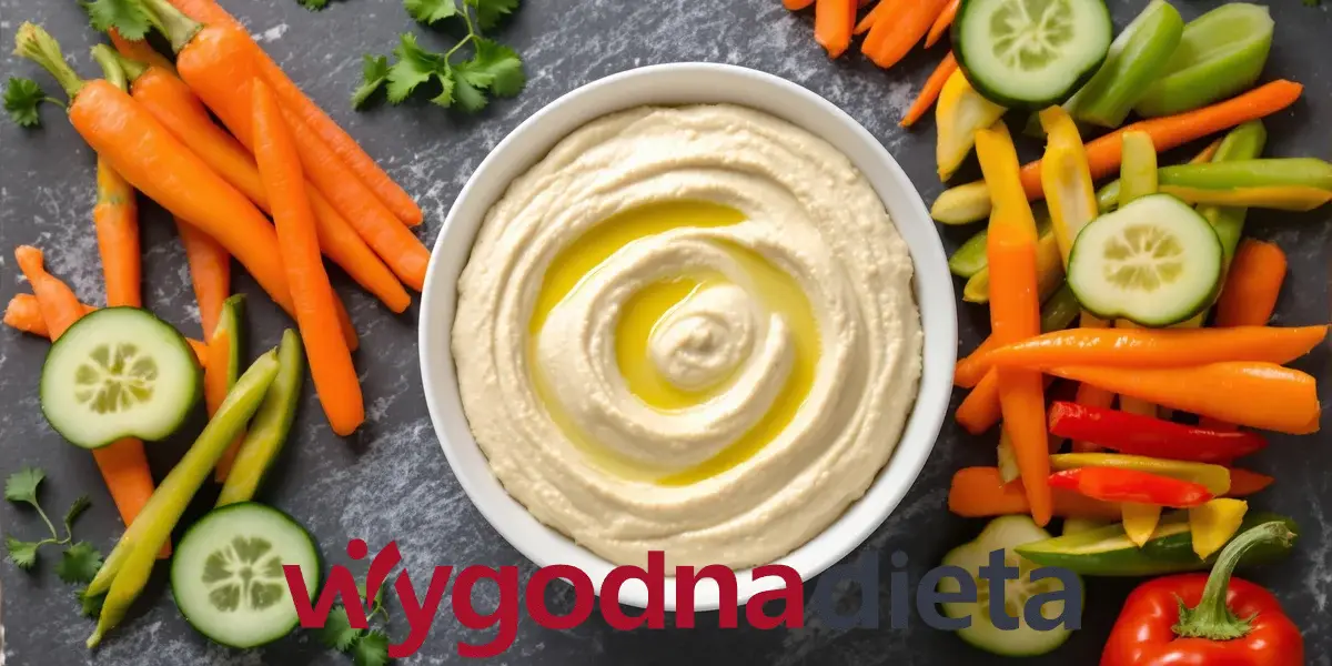 hummus z warzywami