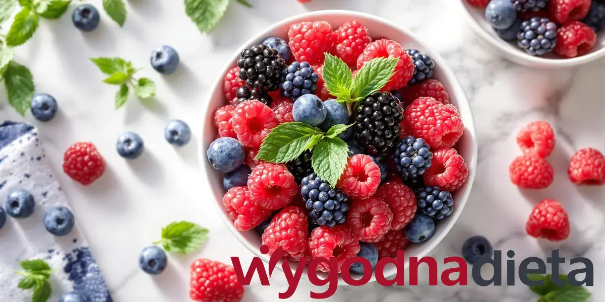 borówki, maliny i truskawki