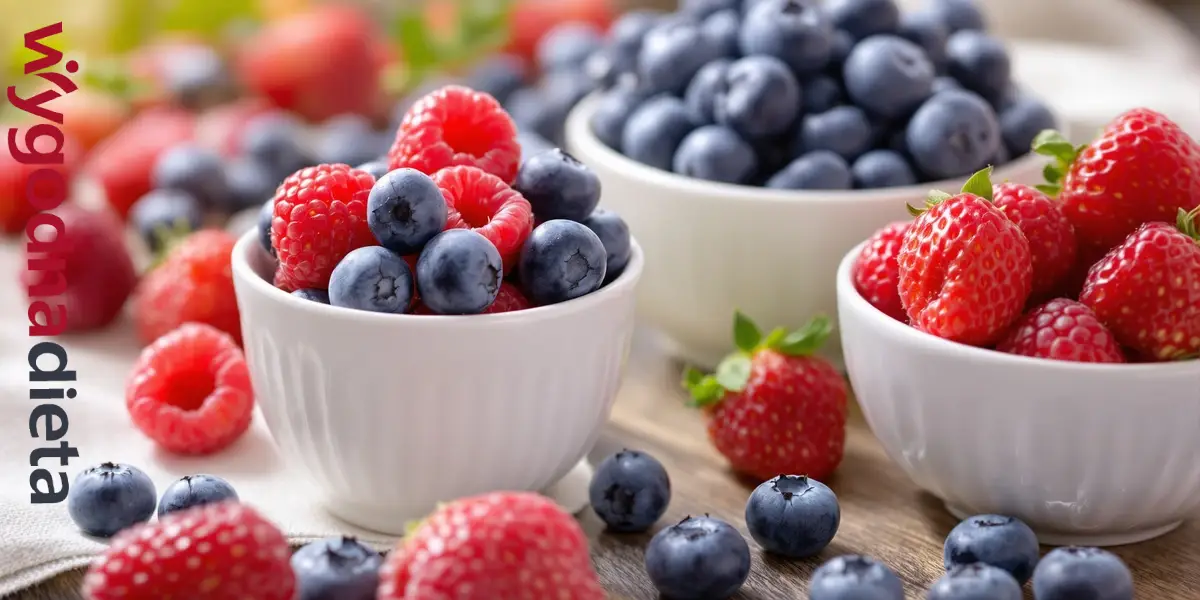 owoce o niskim indeksie glikemicznym borówki, maliny i truskawki