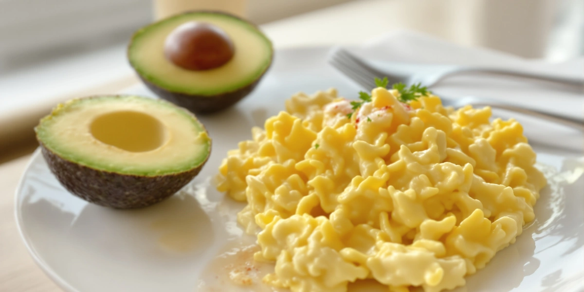 Jajecznica na maśle z awokado