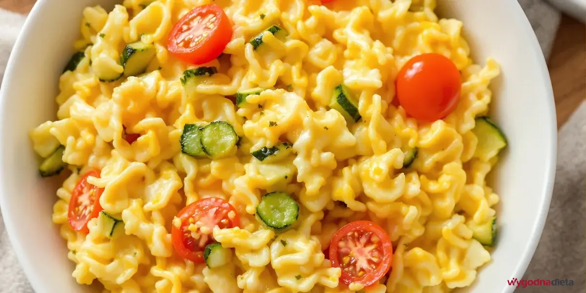 jajecznice z pomidorami i cukinią na parze