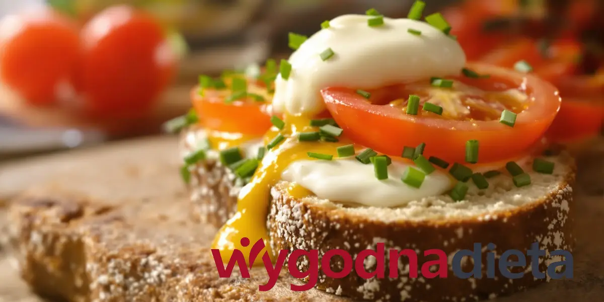 kanapka z pomidorem i jajkiem