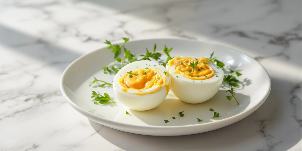 Jajka na miękko i natką