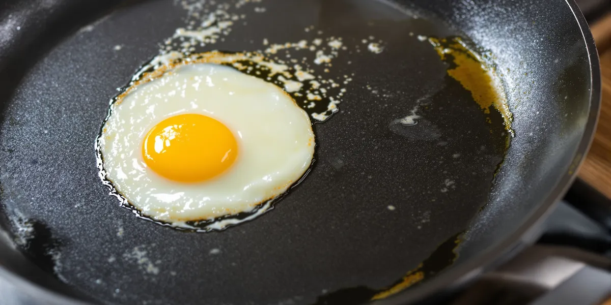 Jajko smażone na patelni