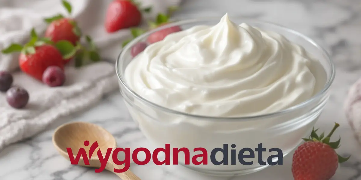 jogurt naturalny w małej szklanej misce