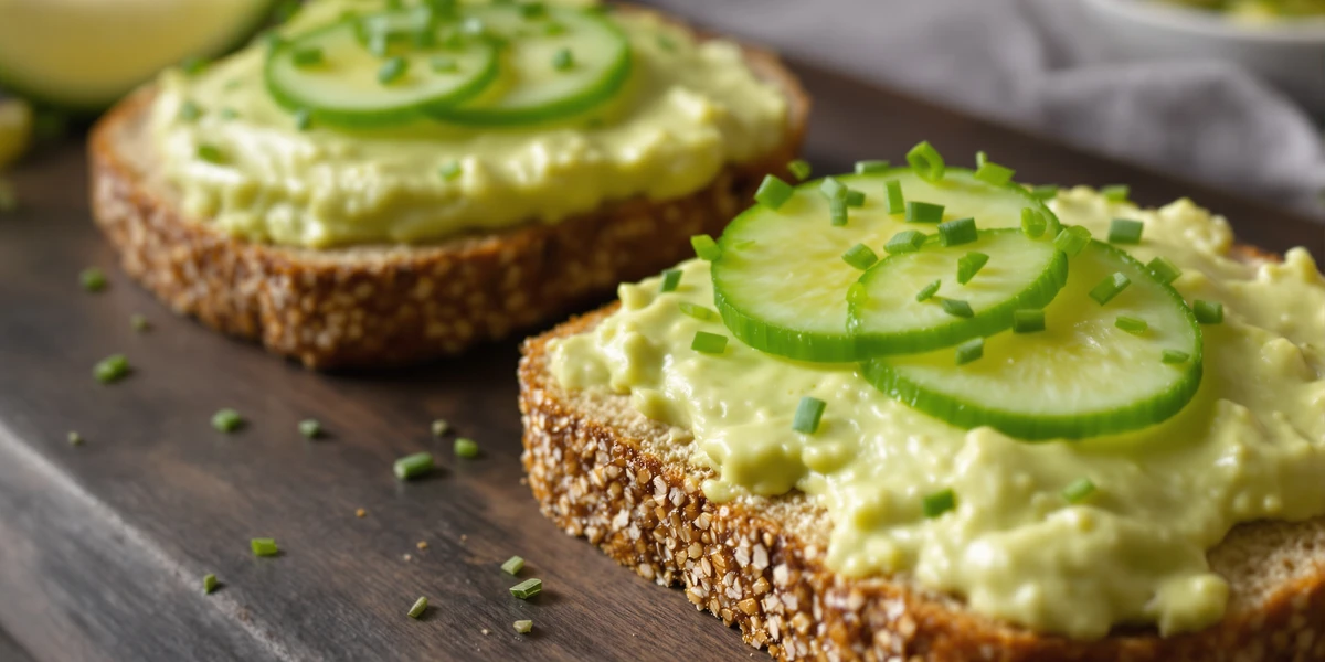 Kanapki z pastą tofu i awokado