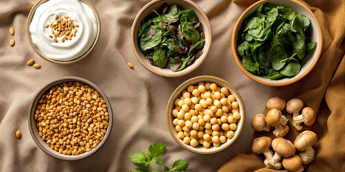 składniki wegańskie w miskach