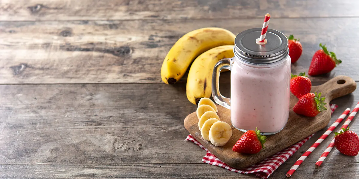 przepis na shake z kefiru i bananów na diecie przeciwgrzybicznej