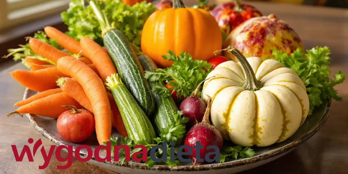 talerz z świeżymi i kolorowymi warzywami